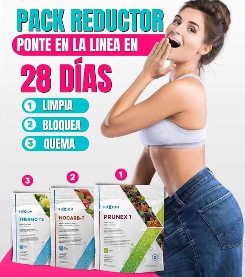 Trio Reductor - Fuxion  Compras NOCARB-T - T T3 y te Obsequiamos Prunex